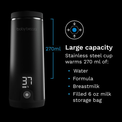Superfast Portable Bottle Warmer - Rechargeable Travel Warmer for Formula and Breastmilk - product thumbnail