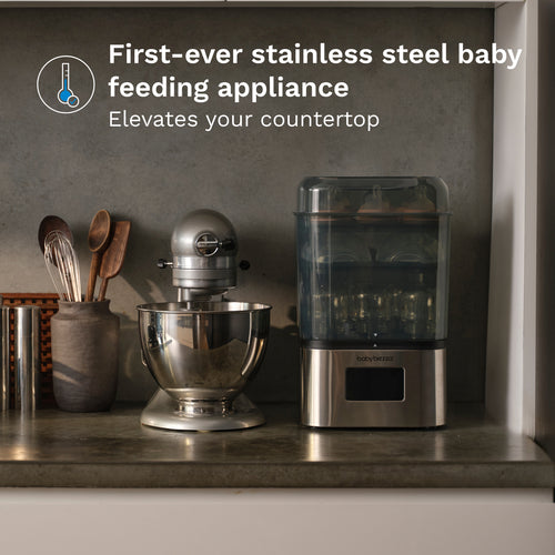 SuperQuick™ Baby Bottle Sterilizer and Dryer - Sterilizes & Dries in just 10 Minutes - product thumbnail