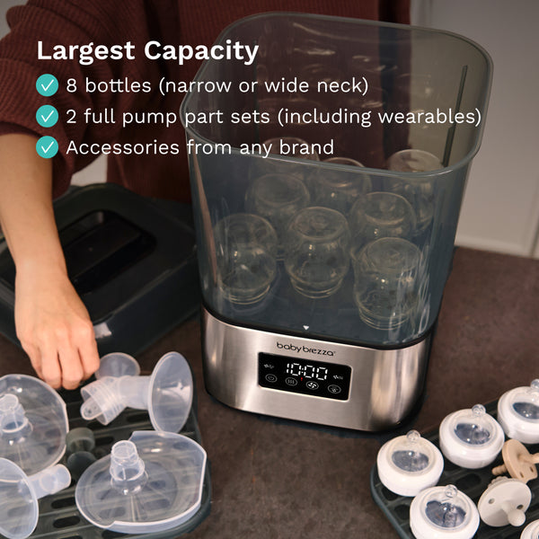 SuperQuick™ Baby Bottle Sterilizer and Dryer - Sterilizes & Dries in just 10 Minutes - product thumbnail