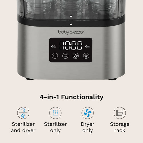 SuperQuick™ Baby Bottle Sterilizer and Dryer - Sterilizes & Dries in just 10 Minutes - product thumbnail