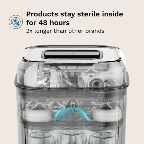 SuperQuick™ Baby Bottle Sterilizer and Dryer - Sterilizes & Dries in just 10 Minutes - product thumbnail