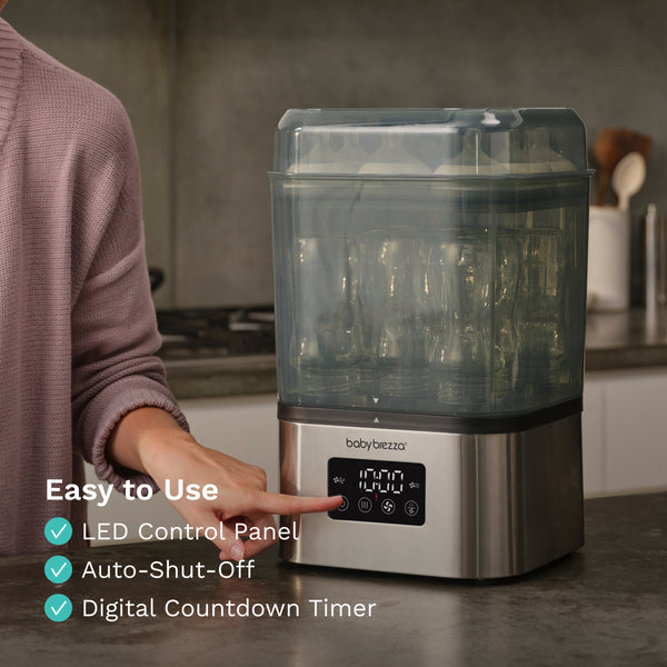 SuperQuick™ Baby Bottle Sterilizer and Dryer - Sterilizes & Dries in just 10 Minutes - product thumbnail