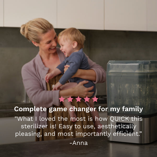 SuperQuick™ Baby Bottle Sterilizer and Dryer - Sterilizes & Dries in just 10 Minutes - product thumbnail